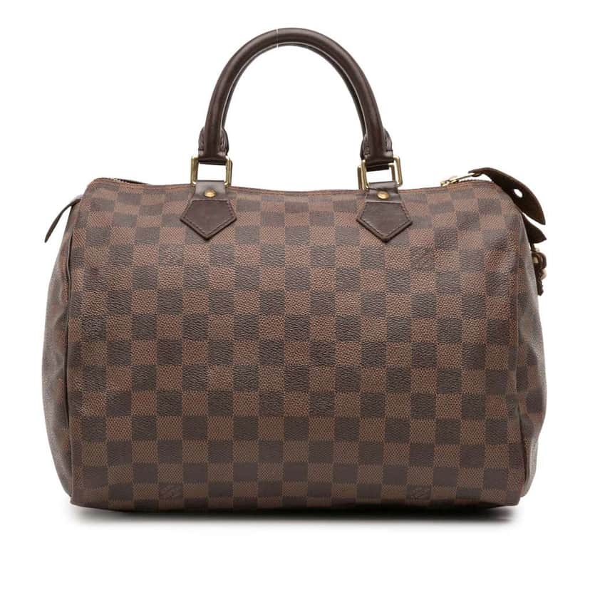 Louis Vuitton Damier Ebene Speedy 30 Brown Fair condition - Front View