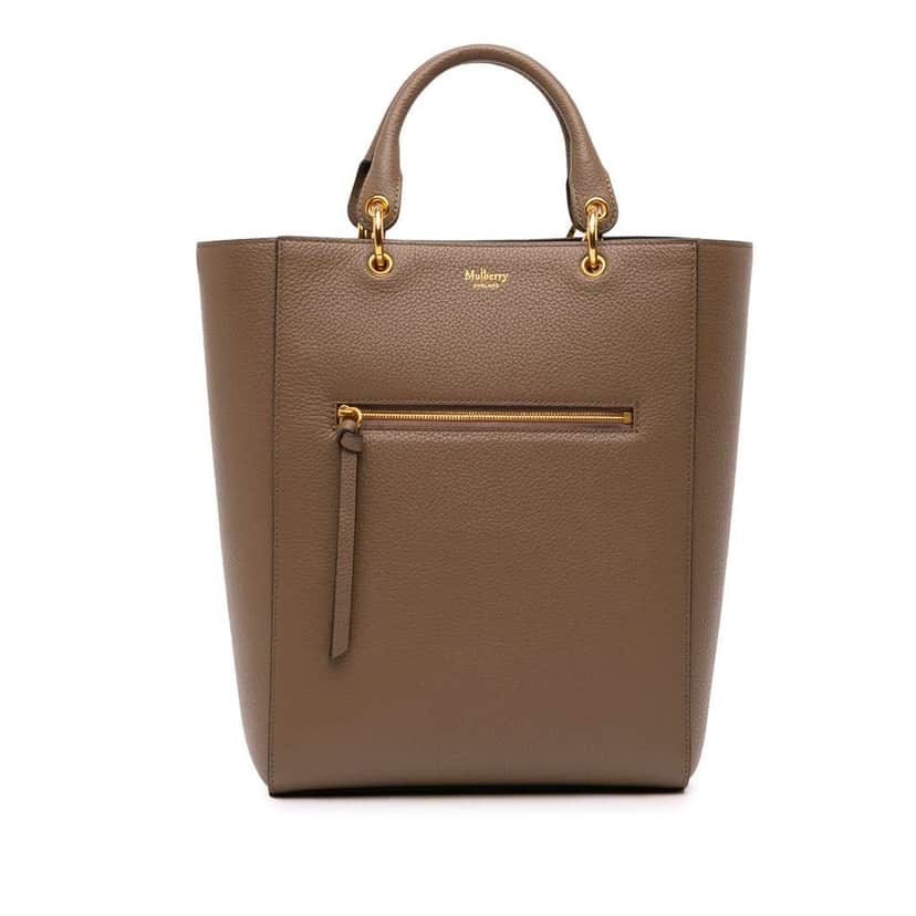 Mulberry Classic Grain Calfskin Maple Tote Brown Leather Good condition - Front View