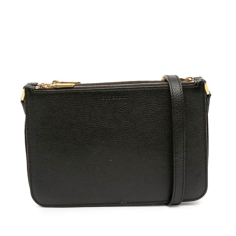 Burberry Leather Crossbody Black Leather Good condition - Front View