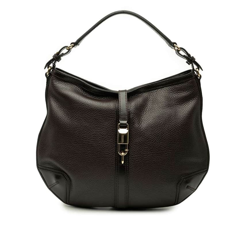 Burberry Medium Leather Willenmore Hobo Brown Leather Good condition - Front View