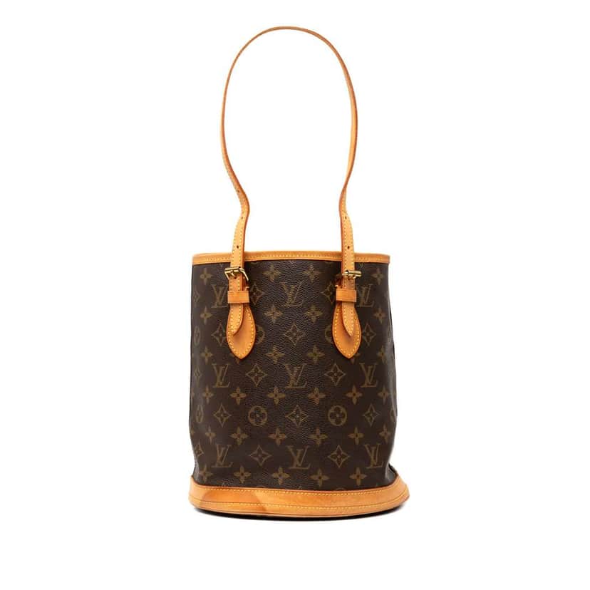 Louis Vuitton Monogram Petit Bucket Brown Good condition - Front View