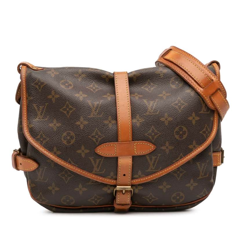 Louis Vuitton Monogram Saumur 30 Brown Good condition - Front View