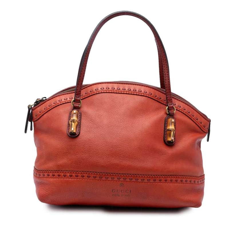 Gucci Leather Laidback Crafty Handbag Orange Leather Good condition - Front View