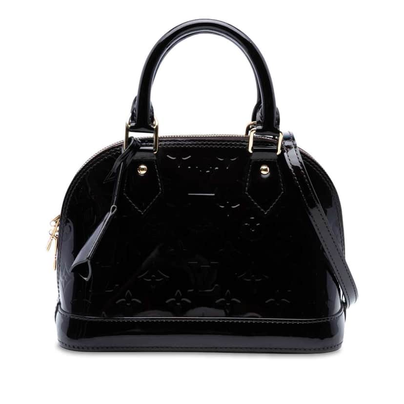 Louis Vuitton Monogram Vernis Alma BB Purple Leather Good condition - Front View