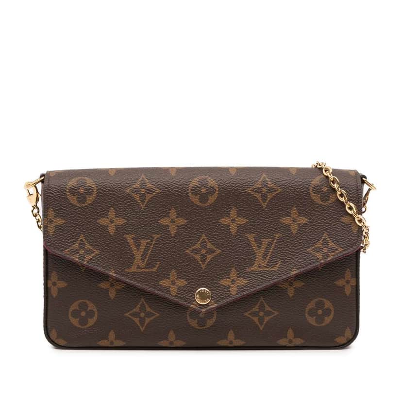 Louis Vuitton Monogram Pochette Felicie Brown Good condition - Front View