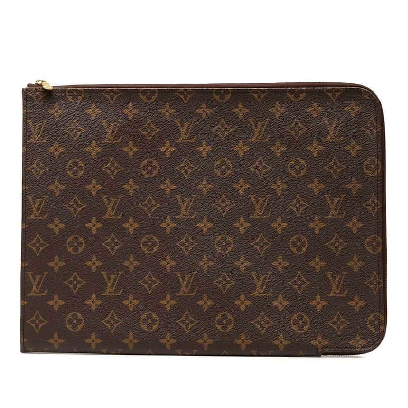 Louis Vuitton Monogram Poche Documents Portfolio Brown Good condition - Front View