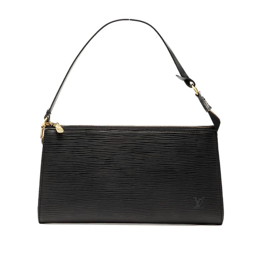 Louis Vuitton Epi Pochette Accessoires Black Leather Good condition - Front View