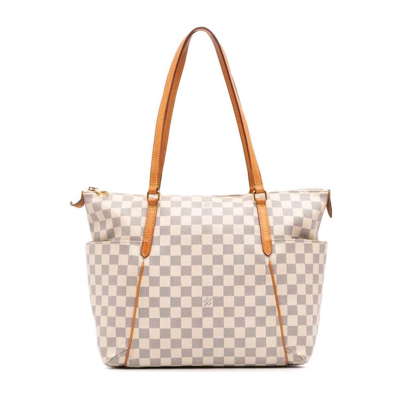 Louis Vuitton Damier Azur Totally MM White Canvas Good condition - Front View