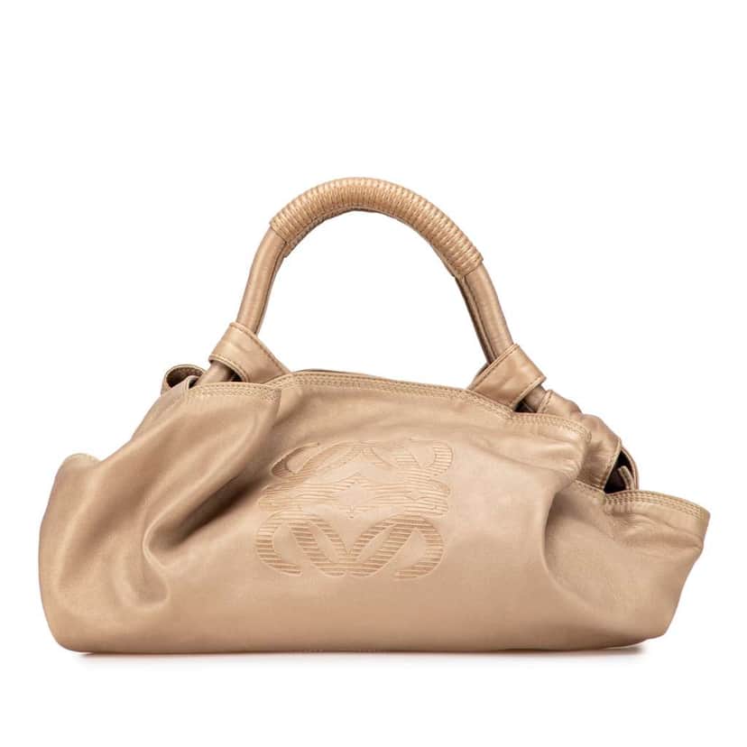 Loewe Metallic Nappa Aire Gold Leather Good condition - Front View