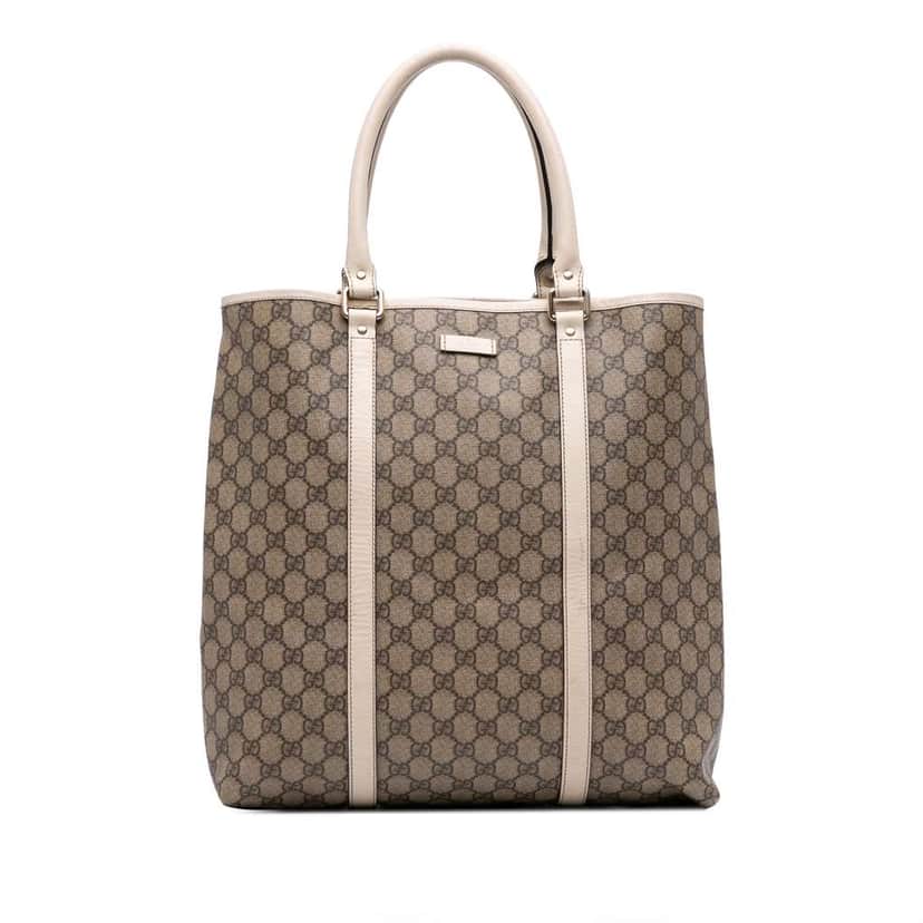Gucci GG Supreme Joy Tote Brown Canvas Good condition - Front View