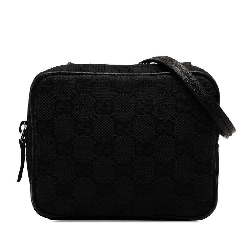 Gucci GG Canvas Crossbody Black Canvas Very good condition - Front View