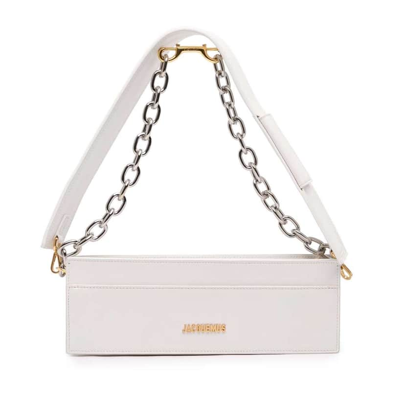 Jacquemus Calfskin Le Ciuciu Satchel White Leather Good condition - Front View