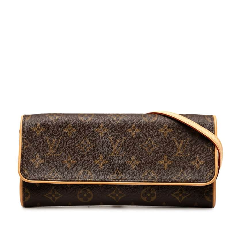 Louis Vuitton Monogram Pochette Twin GM Brown Very good condition - Front View