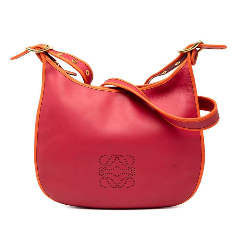 Loewe Leather Anagram Sofia Crossbody Red Leather Good condition - Front View