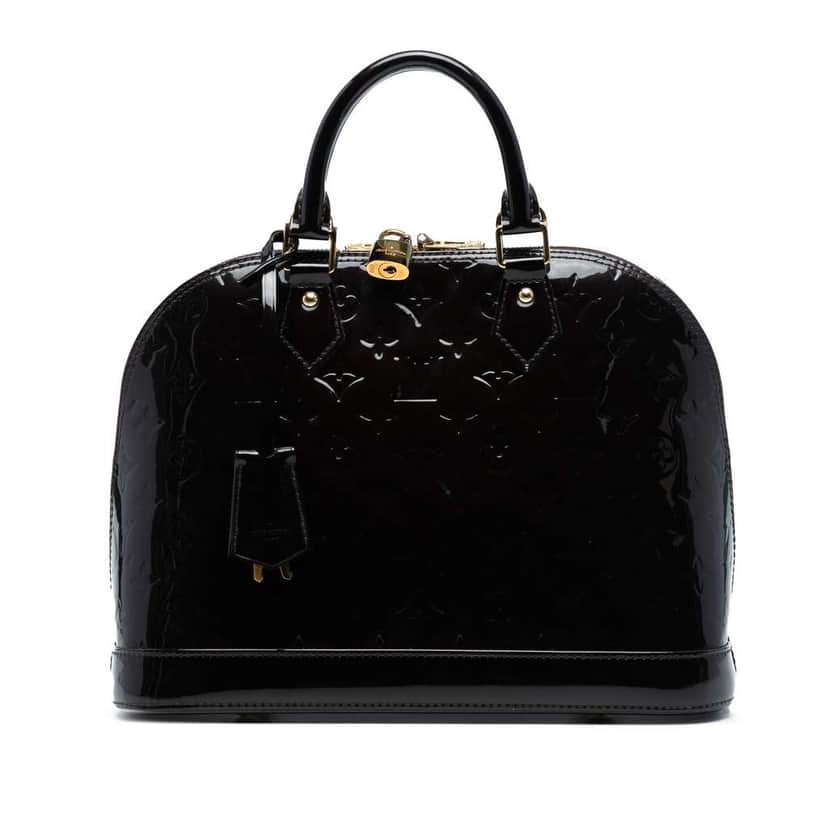 Louis Vuitton Monogram Vernis Alma PM Purple Leather Good condition - Front View