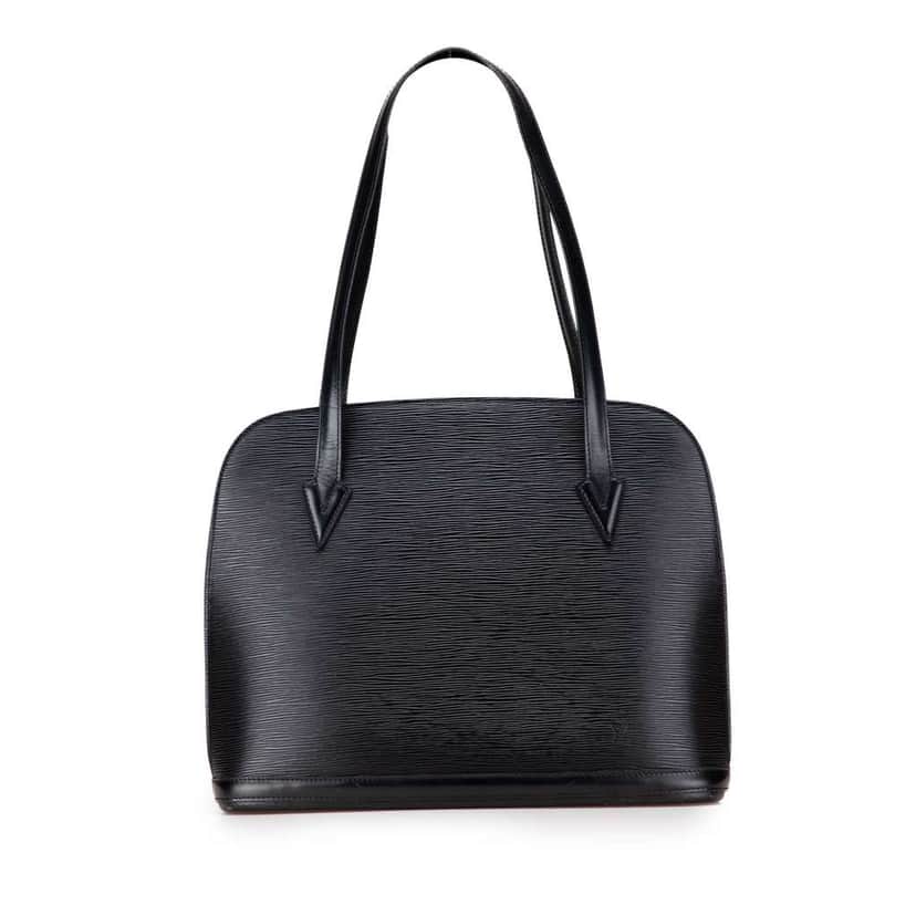 Louis Vuitton Epi Lussac Black Leather Good condition - Front View