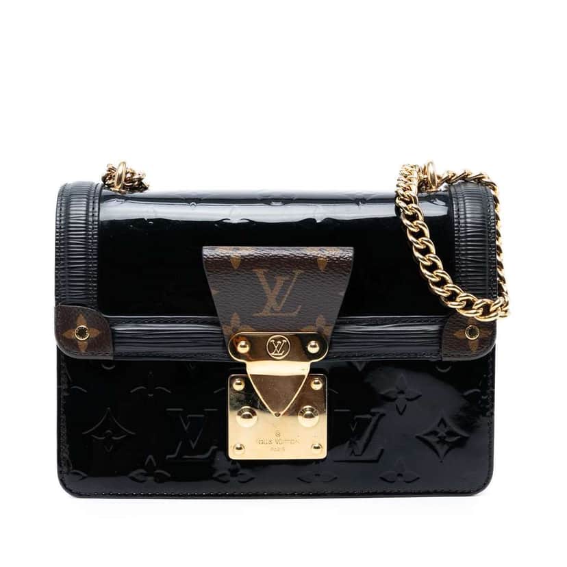 Louis Vuitton Monogram Vernis Wynwood Black Leather Good condition - Front View