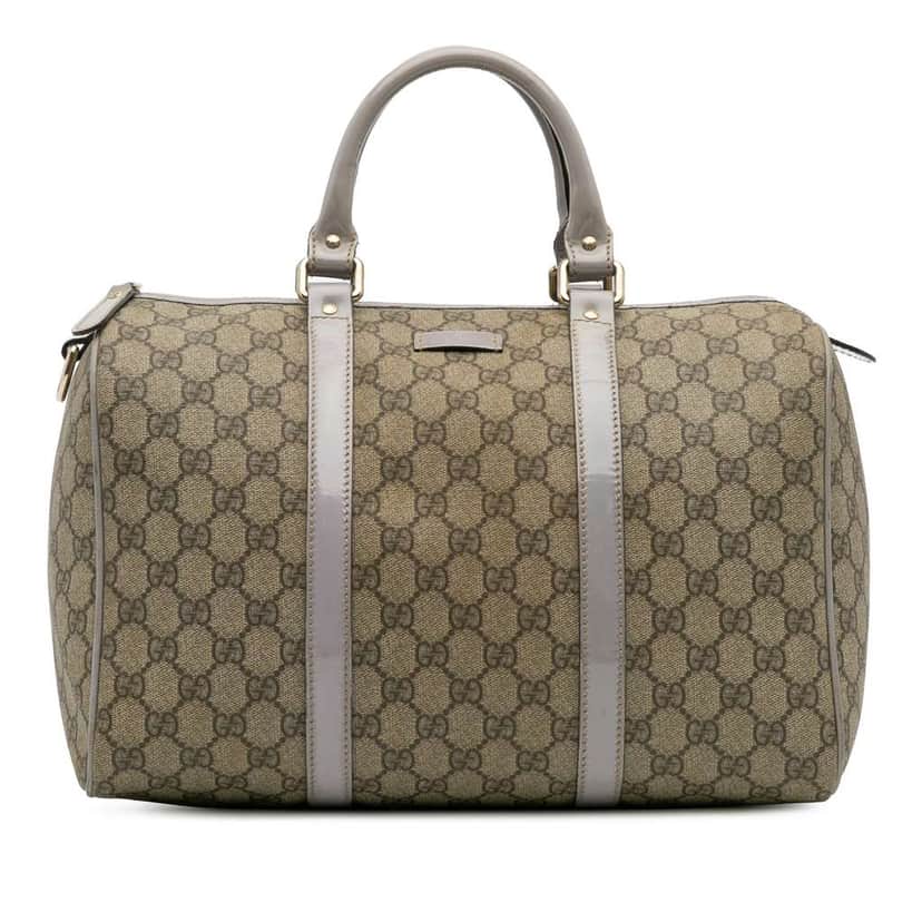 Gucci GG Supreme Joy Boston Bag Brown Canvas Good condition - Front View