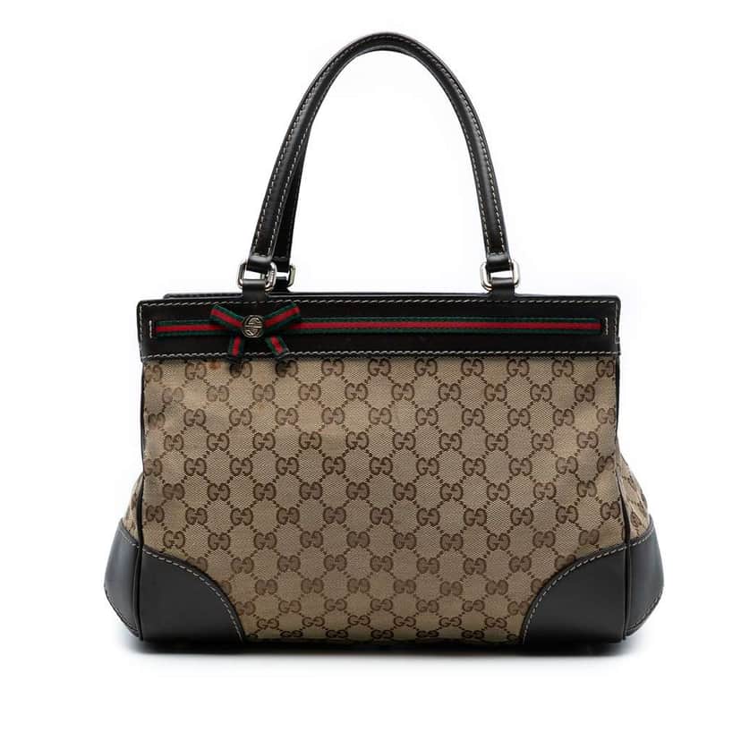Gucci GG Canvas Mayfair Tote Brown Canvas Fair condition - Front View