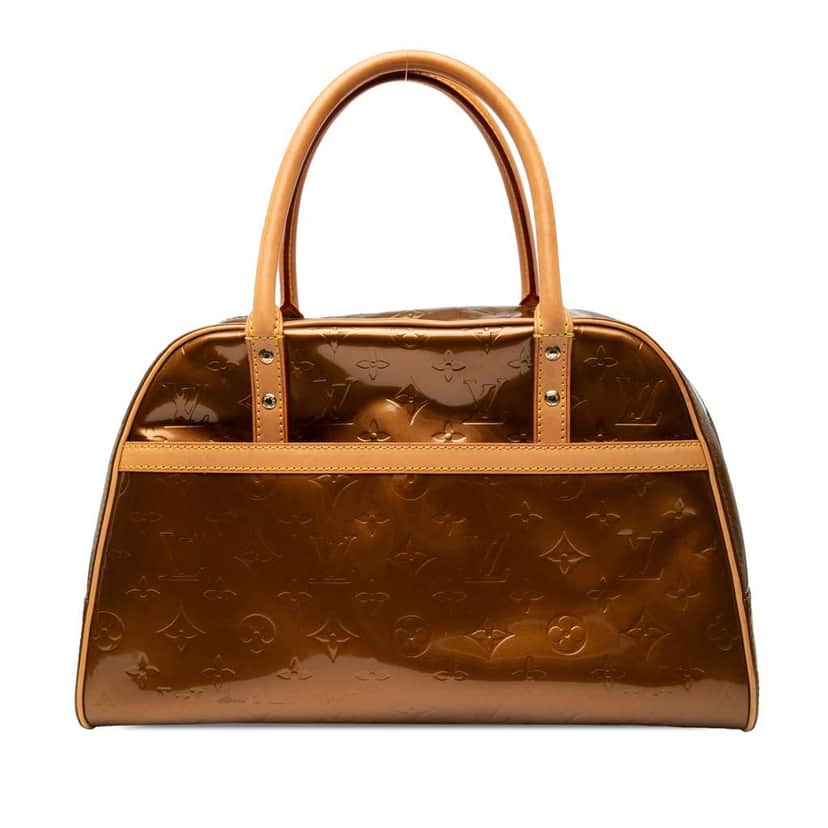 Louis Vuitton Monogram Vernis Tompkins Square Brown Leather Good condition - Front View
