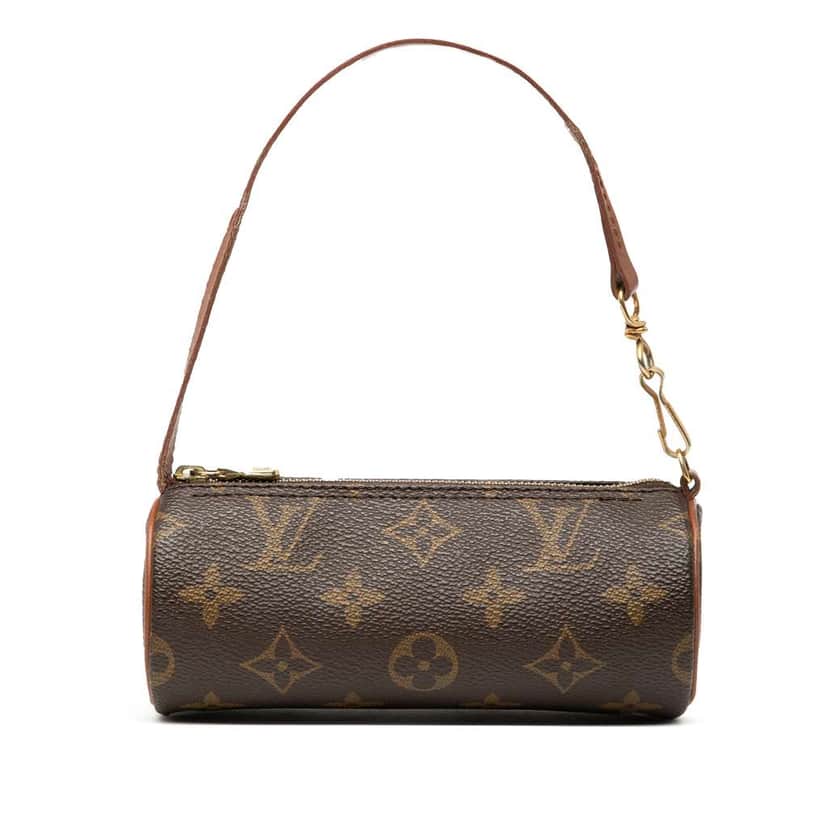 Louis Vuitton Monogram Papillon Pochette Brown Good condition - Front View
