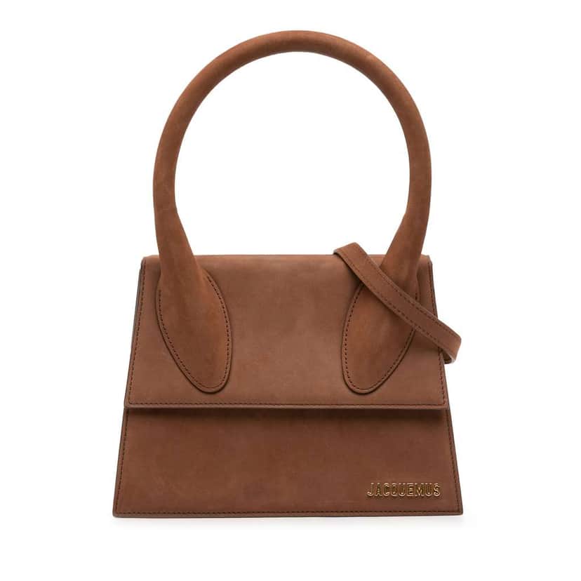 Jacquemus Nubuck Le Grand Chiquito Brown Leather Good condition - Front View