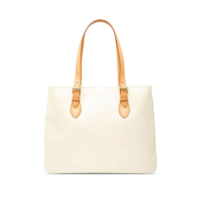 Louis Vuitton Monogram Vernis Brentwood White Leather Good condition - Front View