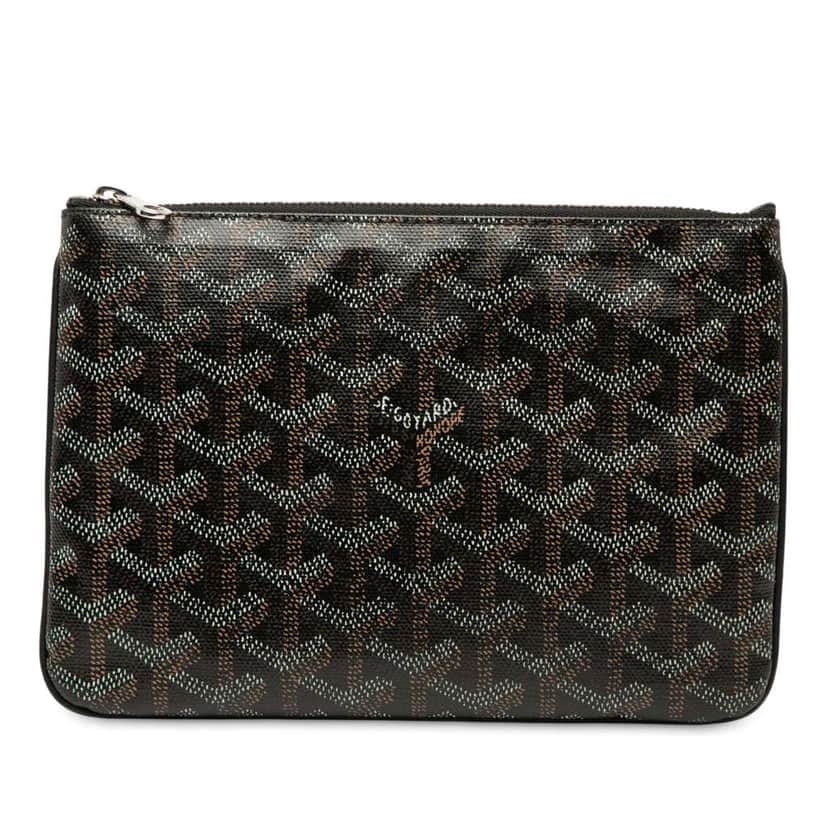 Goyard Goyardine Senat PM Black Canvas Very good condition - Front View