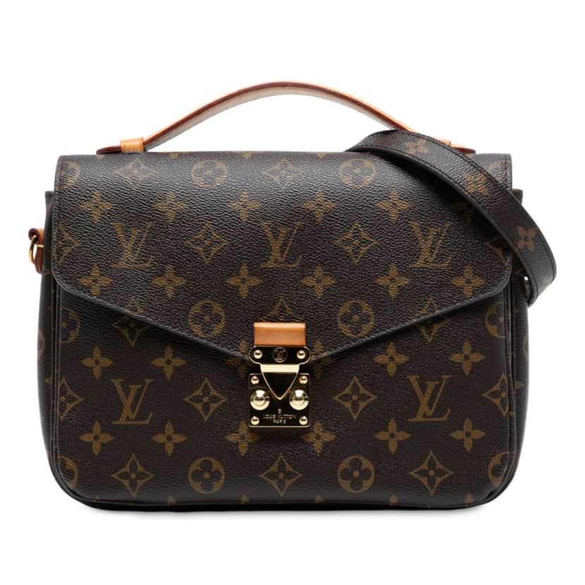 Louis Vuitton Monogram Pochette Metis Brown Good condition - Front View
