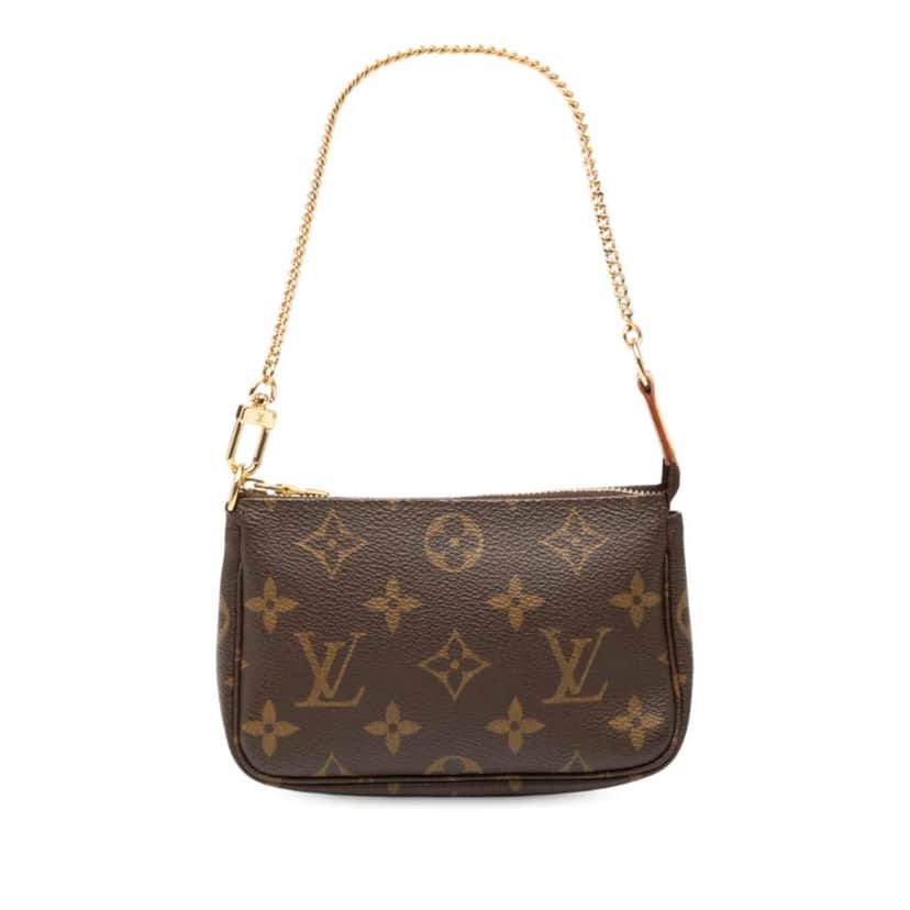 Louis Vuitton Monogram Mini Pochette Accessoires Brown Good condition - Front View