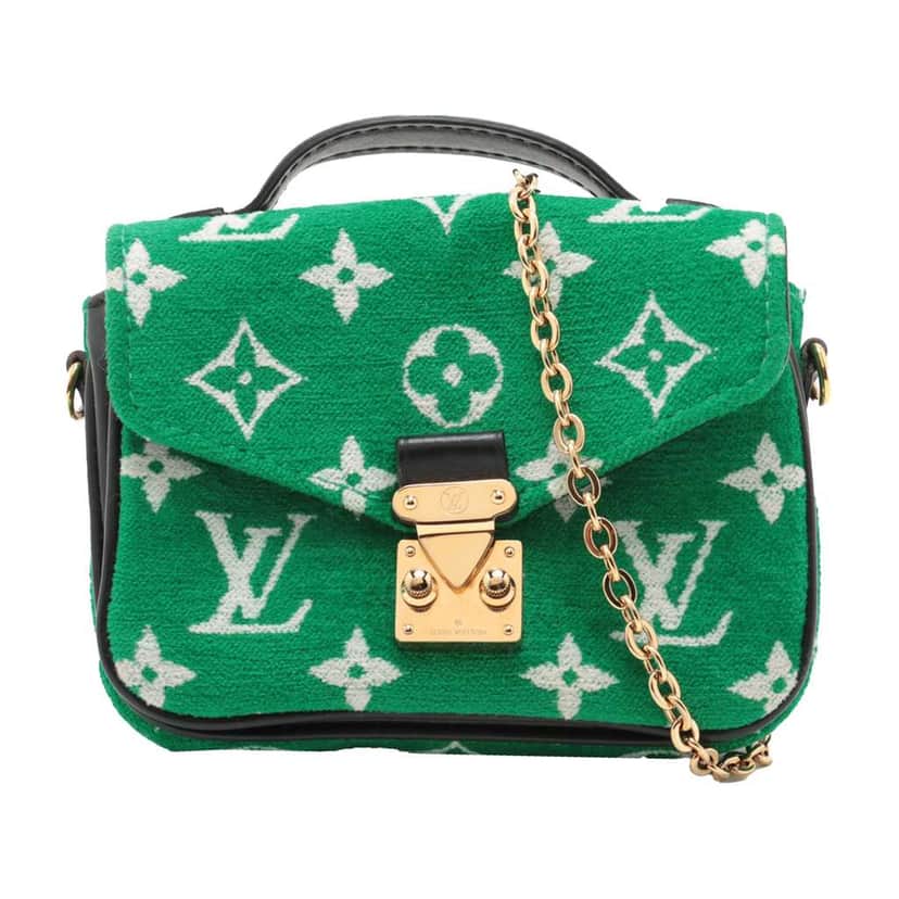 Louis Vuitton Monogram Jacquard Velvet Micro Metis Green Jacquard Good condition - Front View