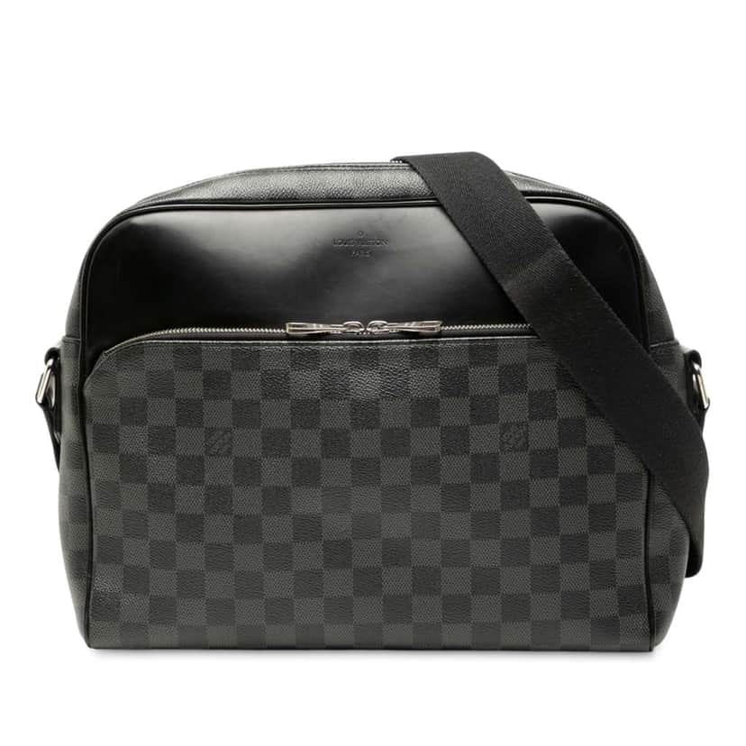 Louis Vuitton Damier Graphite Dayton Reporter MM Black Canvas Good condition - Front View