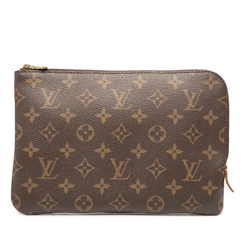 Louis Vuitton Monogram Etui Voyageur PM Brown Good condition - Front View
