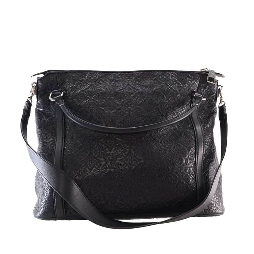 Louis Vuitton Monogram Antheia Ixia MM Black Leather Good condition - Front View