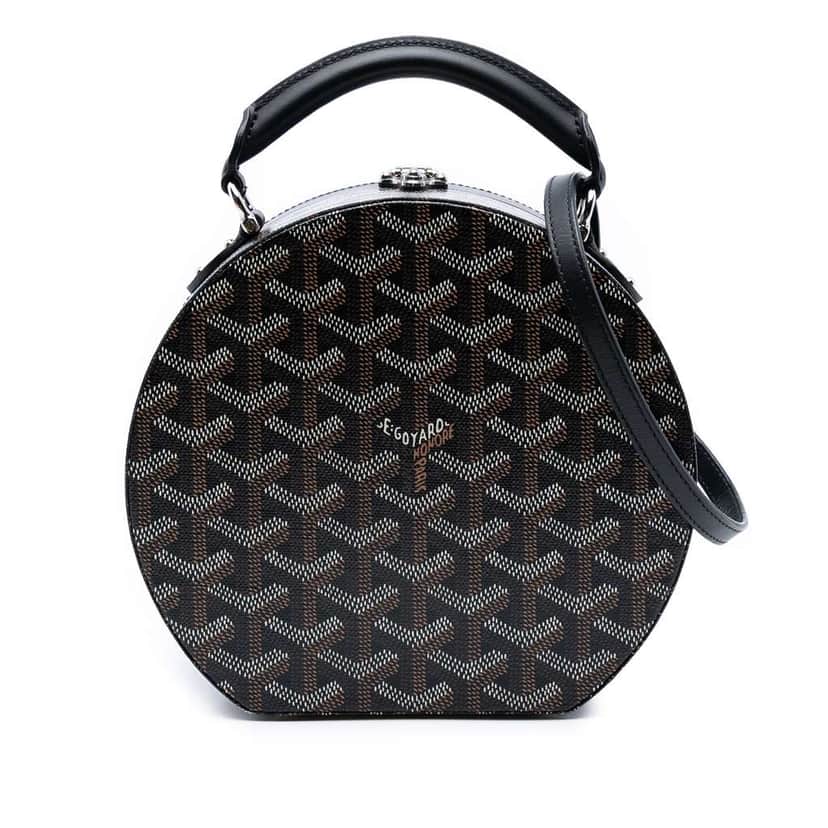 Goyard Goyardine Alto Hatbox Trunk Bag Black Canvas Good condition - Front View