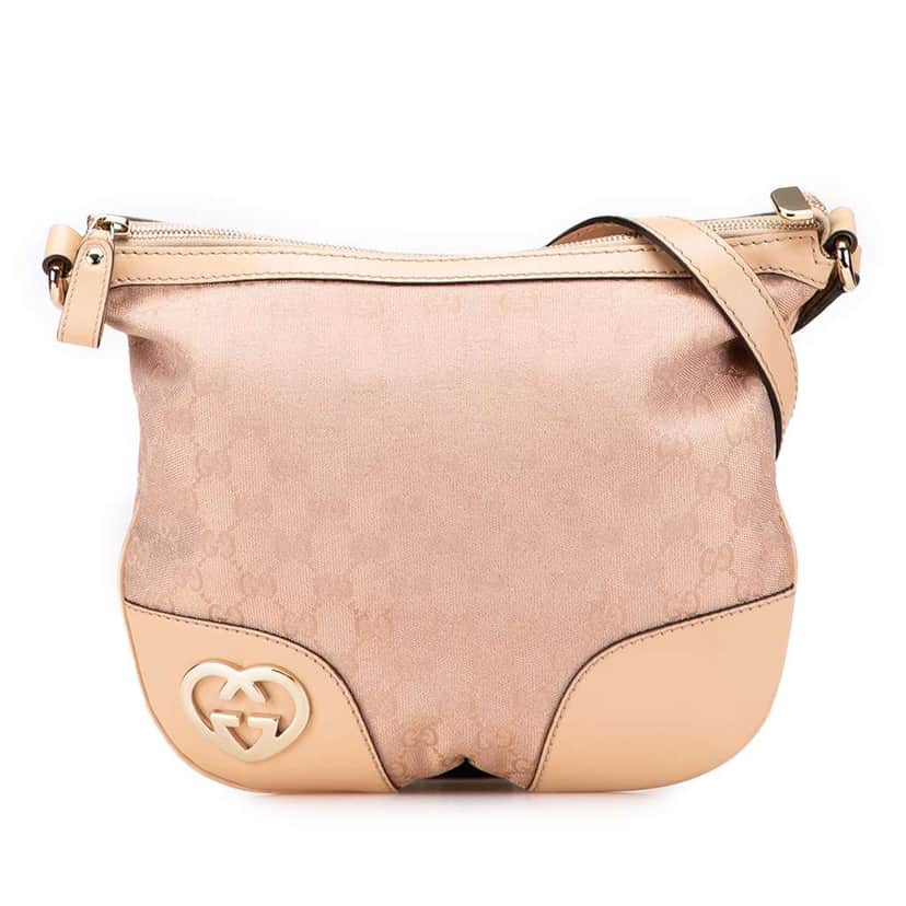 Gucci GG Canvas Lovely Crossbody Pink Canvas Good condition - Front View