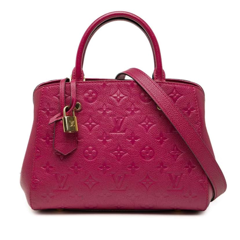 Louis Vuitton Monogram Empreinte Montaigne BB Purple Leather Good condition - Front View