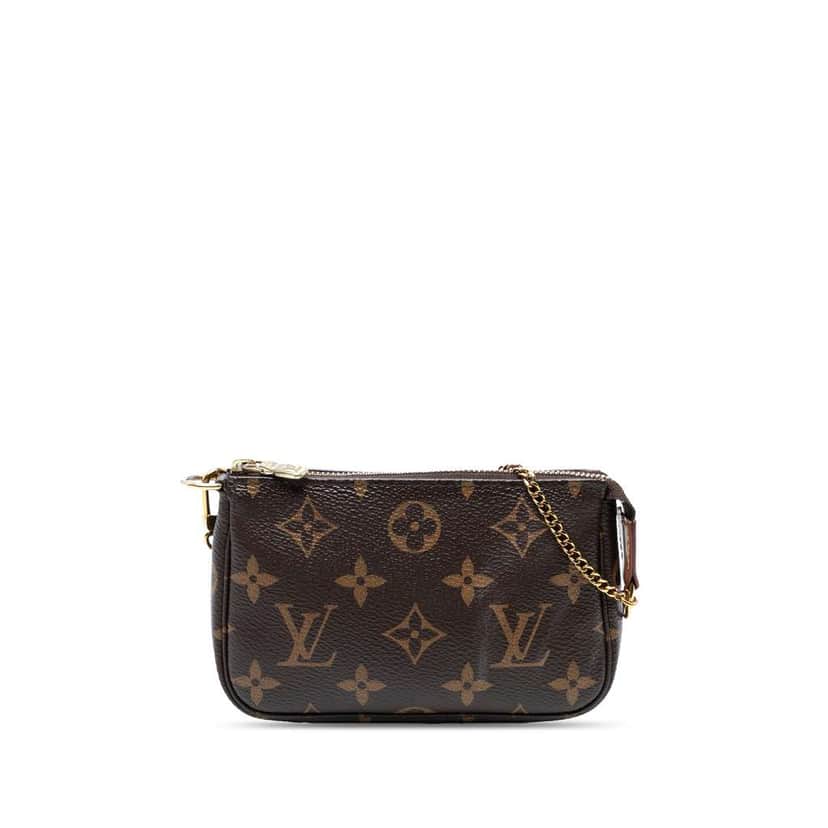 Louis Vuitton Monogram Mini Pochette Accessoires Brown Good condition - Front View