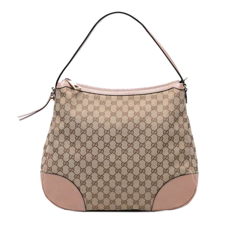 Gucci GG Canvas Bree Shoulder Bag Brown Canvas Good condition - Front View