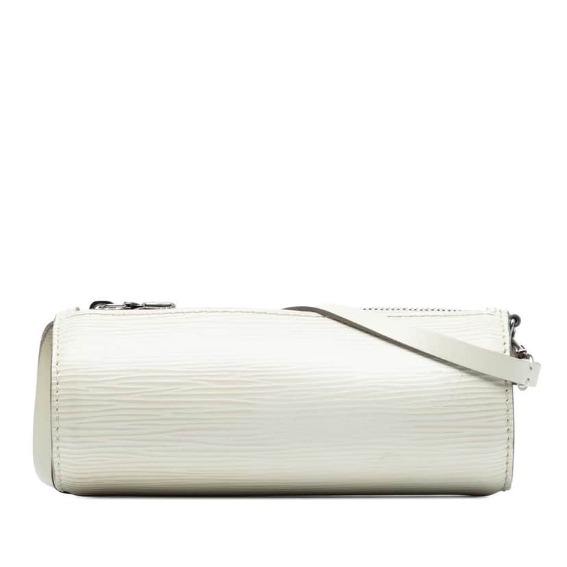Louis Vuitton Epi Pochette Papillon White Leather Good condition - Front View