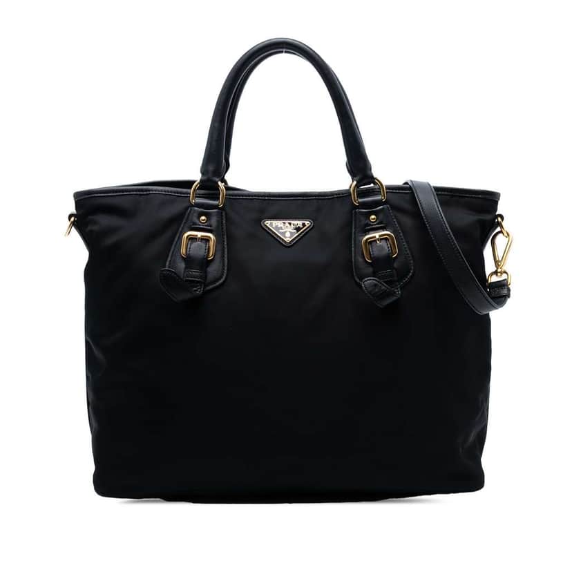 Prada Tessuto Satchel Black Good condition - Front View