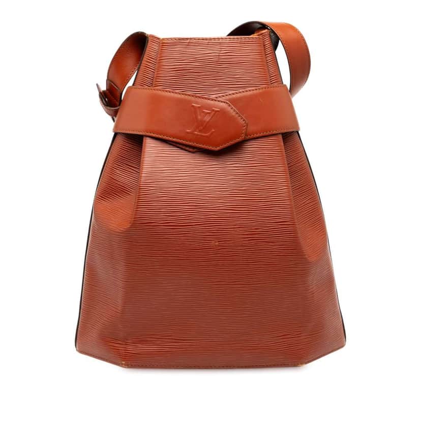 Louis Vuitton Epi Sac D Epaule GM Brown Leather Good condition - Front View