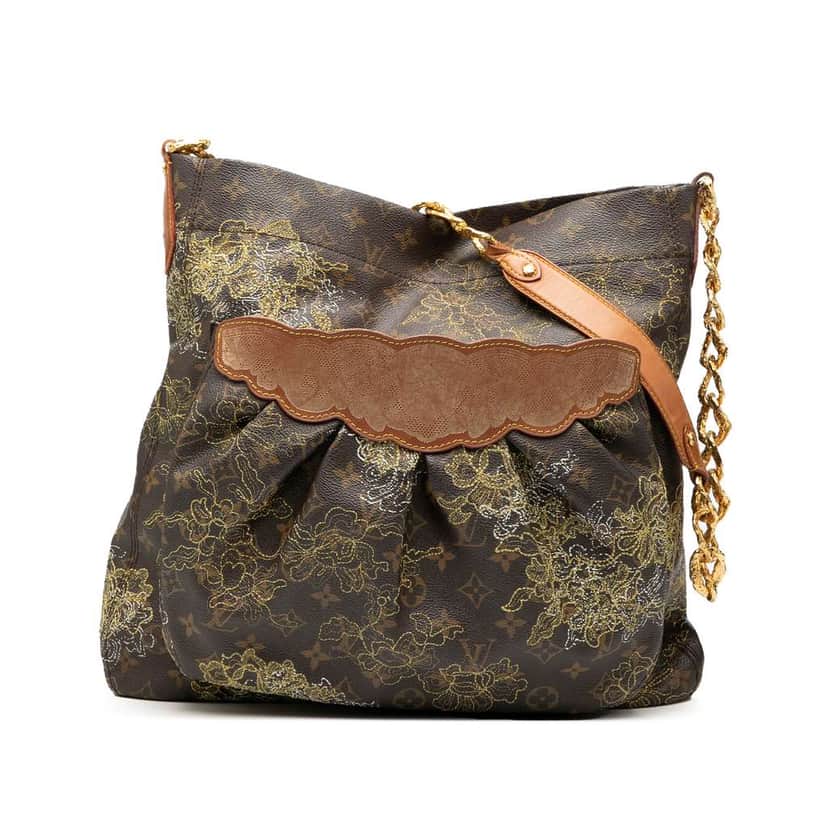 Louis Vuitton Limited Edition Monogram Dentelle Fersen Brown Good condition - Front View