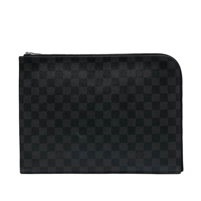 Louis Vuitton Damier Graphite Pochette Jour GM Black Good condition - Front View
