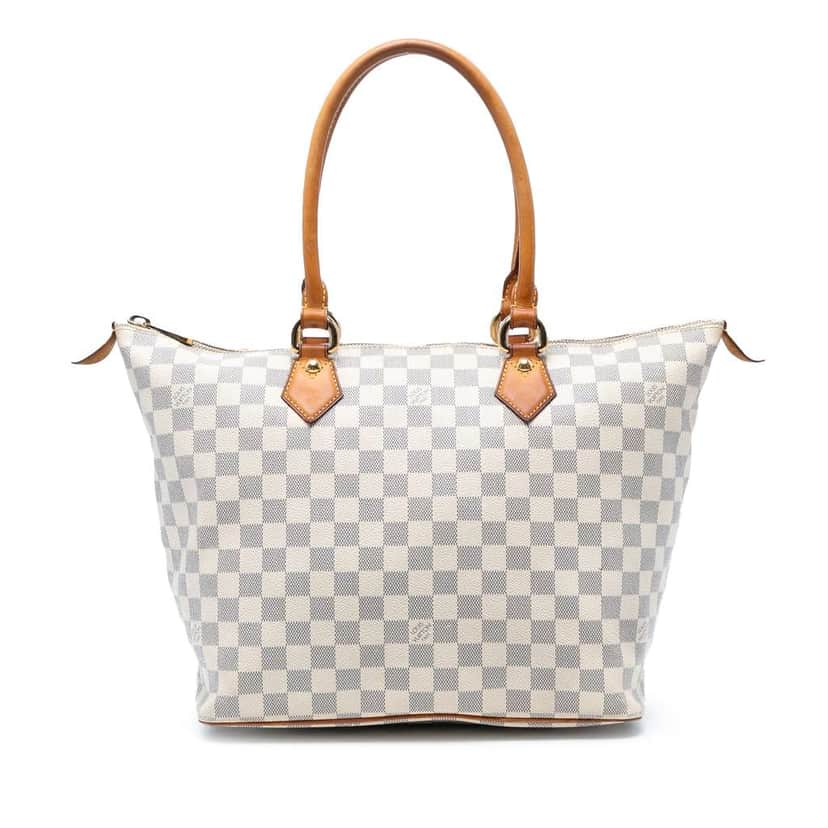 Louis Vuitton Damier Azur Saleya MM White Good condition - Front View