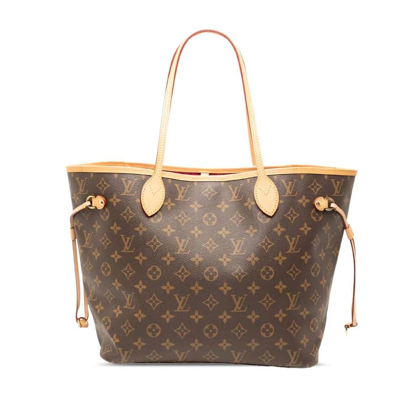 Louis Vuitton Monogram Neverfull MM Brown Good condition - Front View