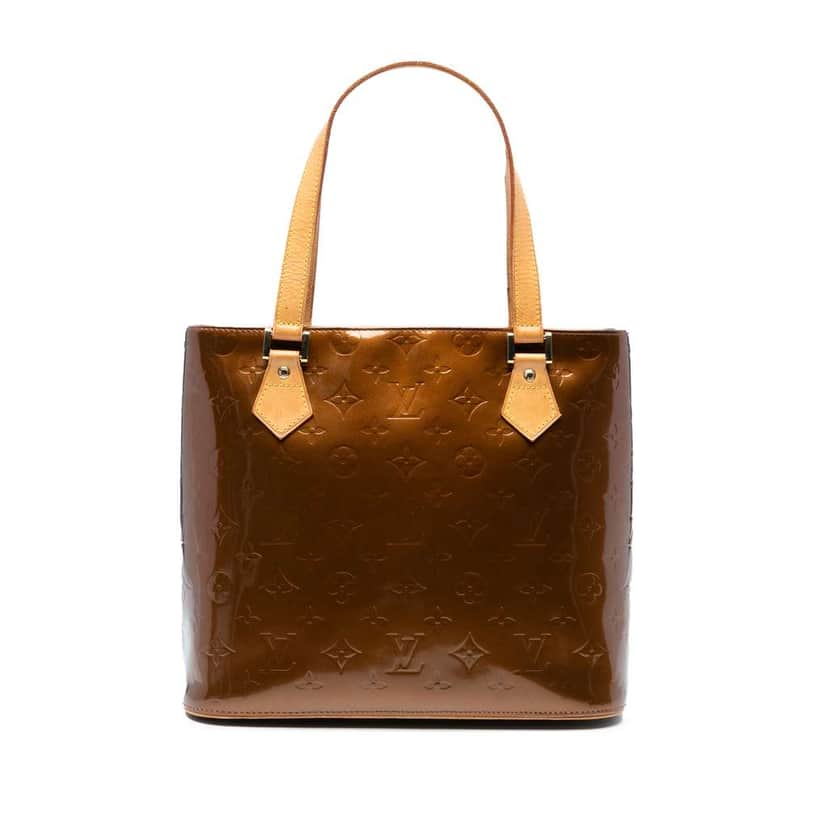 Louis Vuitton Monogram Vernis Houston Brown Leather Good condition - Front View