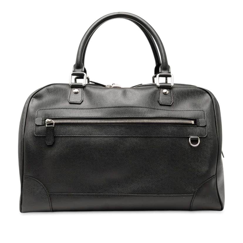 Louis Vuitton Taiga Stanislav Black Leather Good condition - Front View