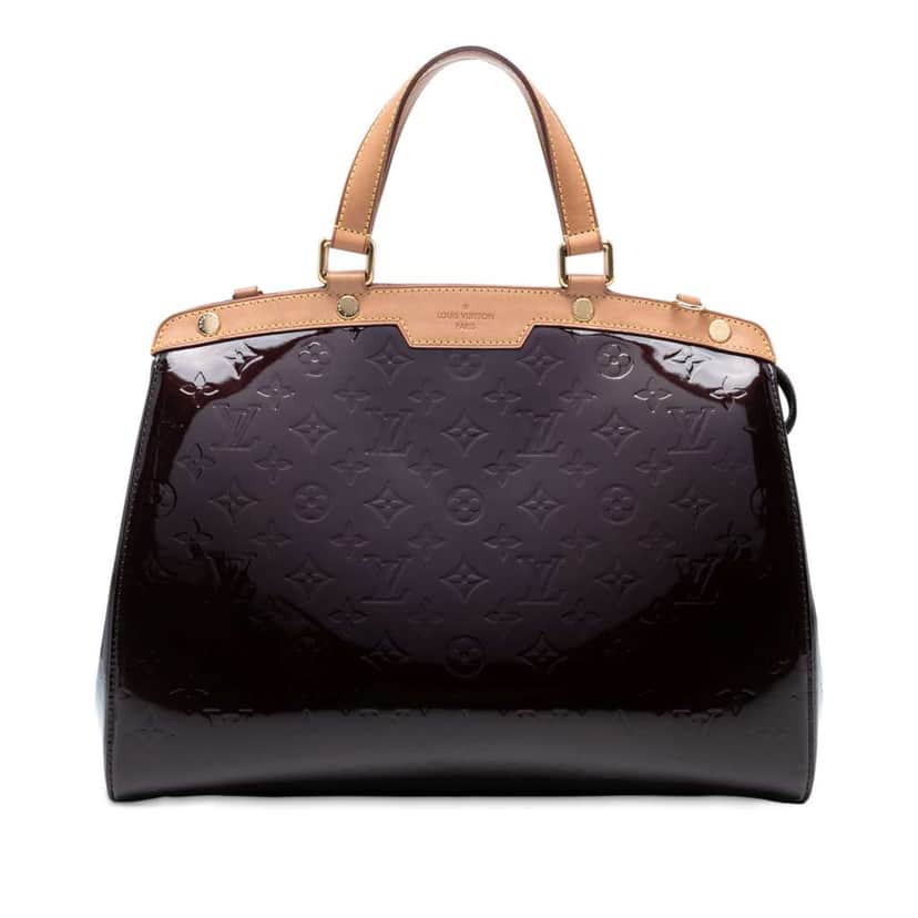 Louis Vuitton Monogram Vernis Brea GM Purple Leather Good condition - Front View