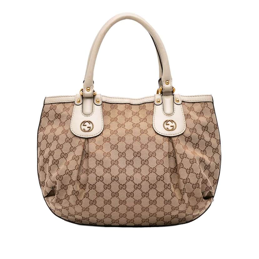 Gucci GG Canvas Scarlett Tote Brown Canvas Good condition - Front View